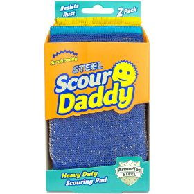 Scrub Daddy Scour Daddy Steel Sponge, 2 Count