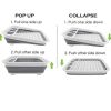 1pc Dish Drying Rack; Foldable Dish Rack For Kitchen Counter; Large Dish Drainers Utensil Holder For Soup Bowls; Dinner Plates