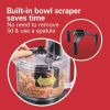 Bowl Scraper Food Processor Black