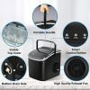 Simple Deluxe Ice Maker Machine for Countertop, 26lbs Ice/24Hrs, 9 Ice Cubes Ready in 6 Mins, Portable Self-Clean Ice Machine with Scoop and Basket, 1