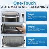 Simple Deluxe Ice Maker Machine for Countertop, 26lbs Ice/24Hrs, 9 Ice Cubes Ready in 6 Mins, Portable Self-Clean Ice Machine with Scoop and Basket, 1