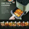 2 Quart Small Air Fryer, 1200W Touchscreen Compact Air Fryer Oven with 8 Preset Modes & 100 Recipes