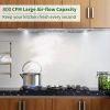 36 inch Built-In/Insert Range Hood 800CFM Kitchen Stove Vent 3-Speed w/LEDs