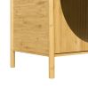 Bamboo 2 door cabinet, Buffet Sideboard Storage Cabinet, Buffet Server Console Table, for Dining Room, Living Room, Kitchen, Hallway