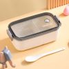 Lunch Box Microwavable Bento Box Food Container Dinnerware Lunchbox For Kids Student Office Sealed Leak-proof Portable Boxes