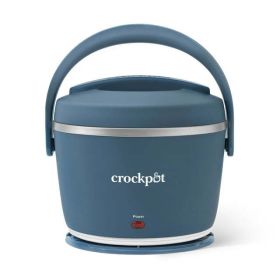 20-oz. Lunch Crock Food Warmer, (6.6 L x 6.6 W x 6.4 H) (Color: Faded Blue)