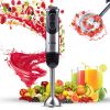 5 Core Handheld Blender, Electric Hand Blender 8-Speed 500W, Immersion Hand Held Blender Stick with Food Grade Stainless Steel Blades for Perfect Smoo