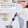 5 Core Handheld Blender, Electric Hand Blender 8-Speed 500W, Immersion Hand Held Blender Stick with Food Grade Stainless Steel Blades for Perfect Smoo