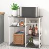 3-Tier Kitchen storage shelf;  Baker's Rack ; Microwave Stand with Storage for Kitchen Dining Room Living room