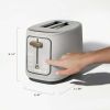 2 Slice Toaster with Touch-Activated Display, Black Sesame by Drew Barrymore