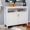 Free shipping Kitchen Storage Sideboard Dining Buffet Server Cabinet Cupboard; Free Standing Storage Chest with 2 Level Cabinets and Open Shelf; Adjus