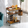 Kitchen And Living Room 3-Tier Food Stand Storage Shelf