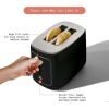 2 Slice Toaster with Touch-Activated Display, Black Sesame by Drew Barrymore