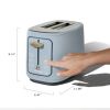 2 Slice Toaster with Touch-Activated Display, Black Sesame by Drew Barrymore