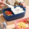 Lunch Box Microwavable Bento Box Food Container Dinnerware Lunchbox For Kids Student Office Sealed Leak-proof Portable Boxes